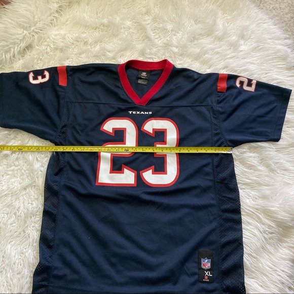 NFL Team Apparel HOUSTON TEXANS ARIAN FOSTER #23 BLUE ~Sz Youth XL 28-20 - Picture 4 of 6